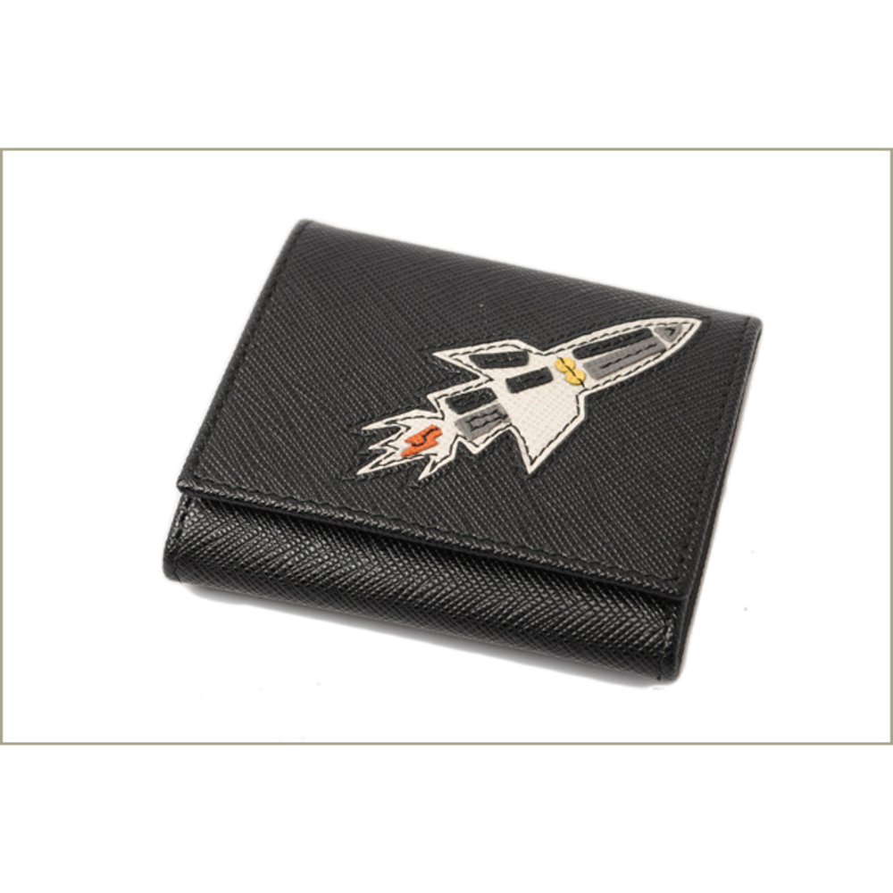 Prada Coin Case Saffiano Black - Picture 2 of 5